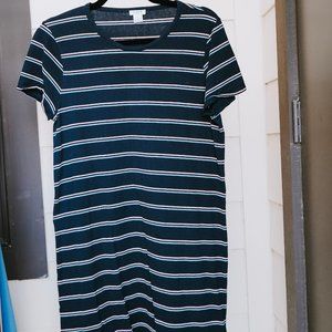 J. CREW Nacy Striped Shift Dress